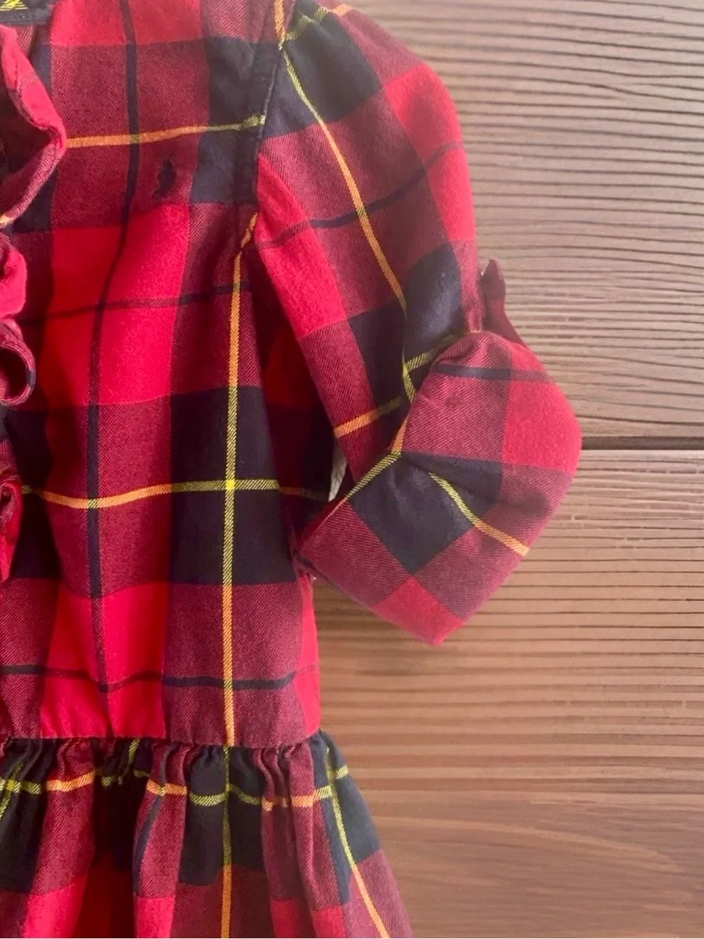 Ralph Lauren Navy, Yellow and Black Plaid Shirt